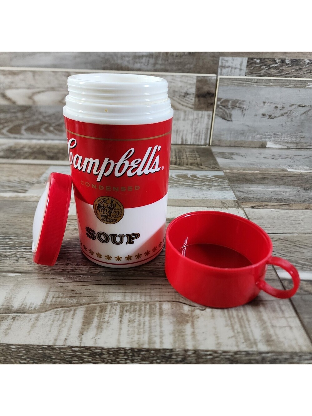 Vintage Campbell's Soup Can-tainer Insulated Container 11.5oz 1998 Thermos